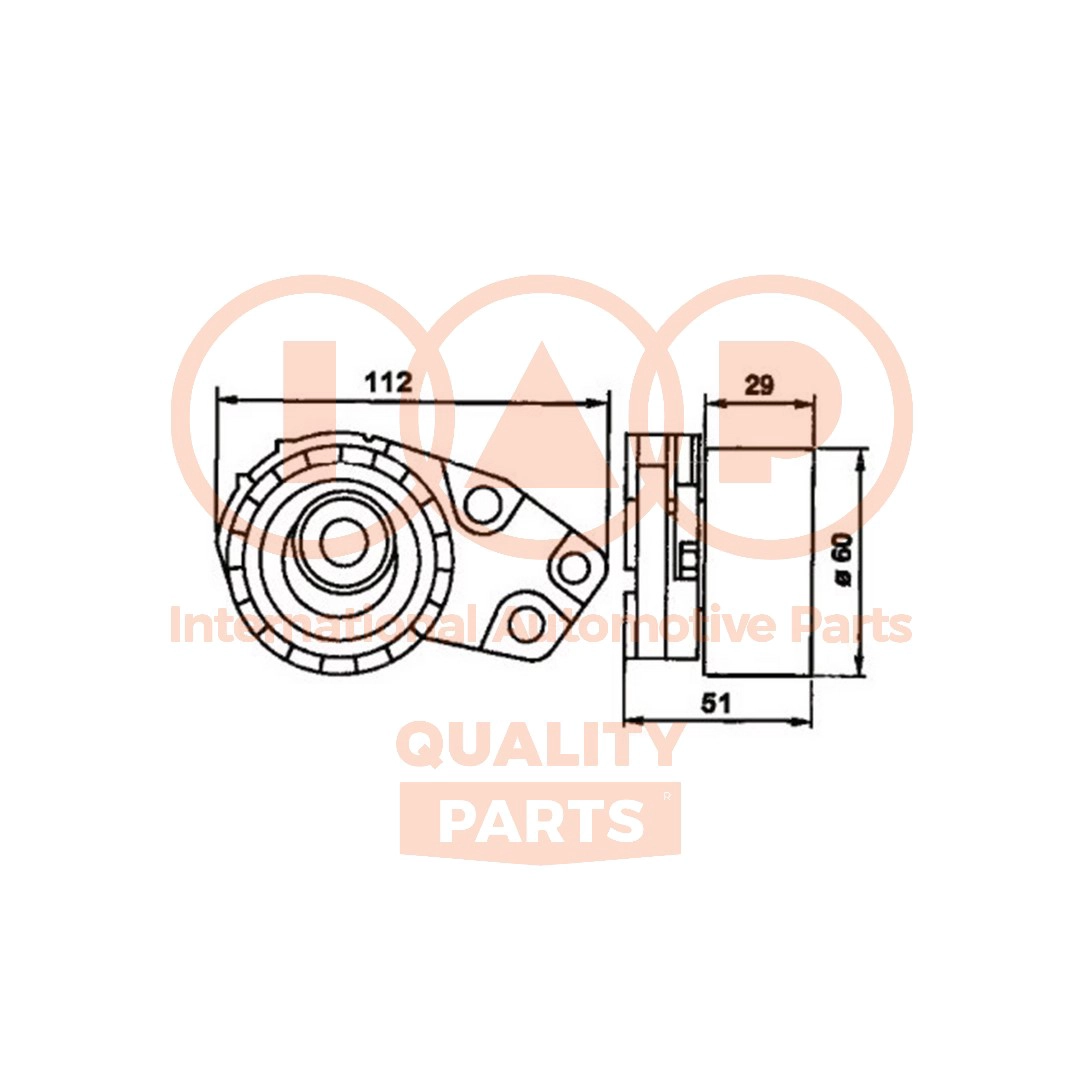 Tensioner Pulley, timing belt (127-20070)