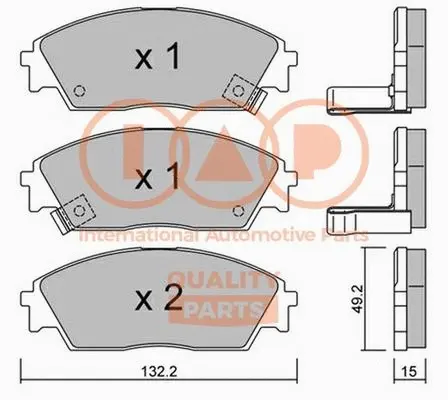 Brake Pad Set, disc brake (704-06012P)