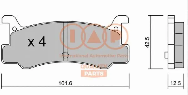 Brake Pad Set, disc brake (704-11022P)