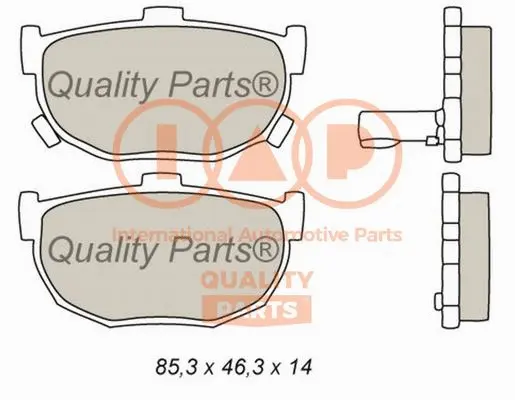 Brake Pad Set, disc brake (704-07021)