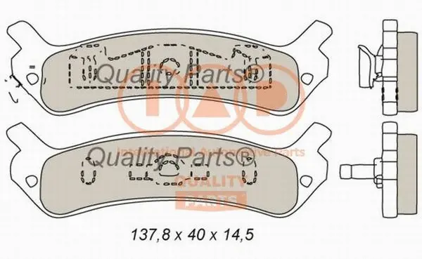 Brake Pad Set, disc brake (704-07031)