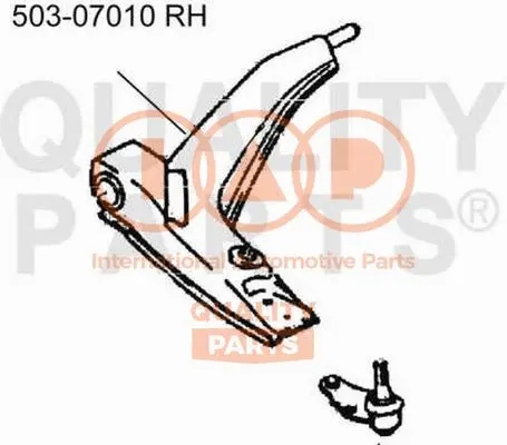 Control/Trailing Arm, wheel suspension (503-07010)