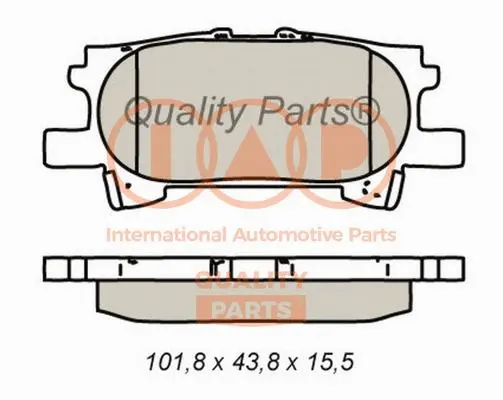 Brake Pad Set, disc brake (704-17133)