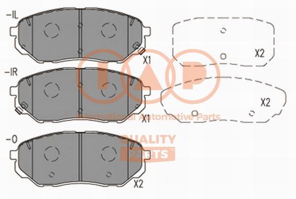 Brake Pad Set, disc brake (704-21183X)