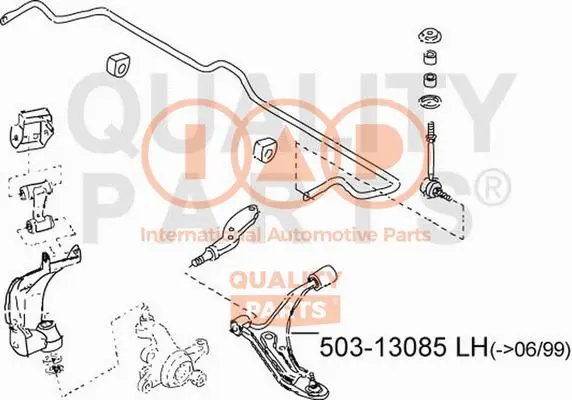 Control/Trailing Arm, wheel suspension (503-13085)