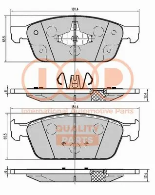 Brake Pad Set, disc brake (704-04042)