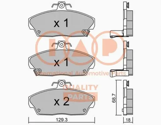 Brake Pad Set, disc brake (704-06021P)