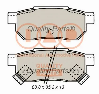 Brake Pad Set, disc brake (704-06015)