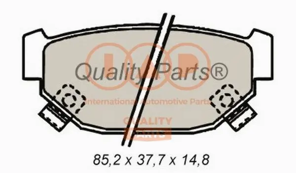 Brake Pad Set, disc brake (704-15022)