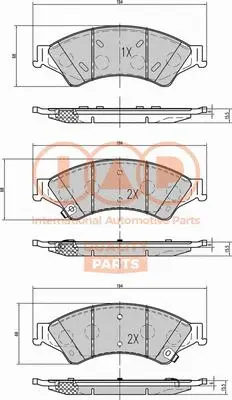 Brake Pad Set, disc brake (704-04030)
