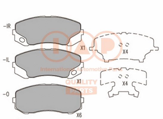 Brake Pad Set, disc brake (704-12103)