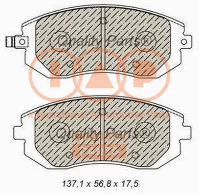 Brake Pad Set, disc brake (704-15032P)