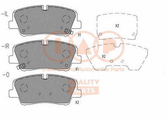 Brake Pad Set, disc brake (704-07162)