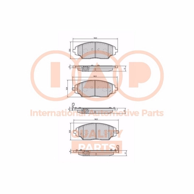 Brake Pad Set, disc brake (704-20081X)