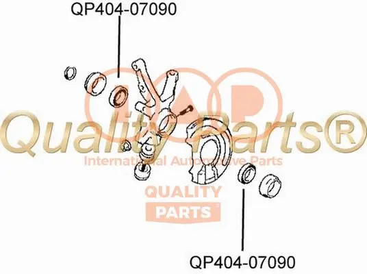 Shaft Seal, wheel hub (404-07090)