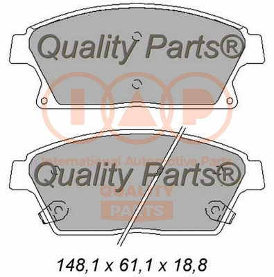 Brake Pad Set, disc brake (704-20101)