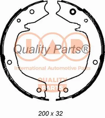 Brake Shoe Set, parking brake (705-12022)