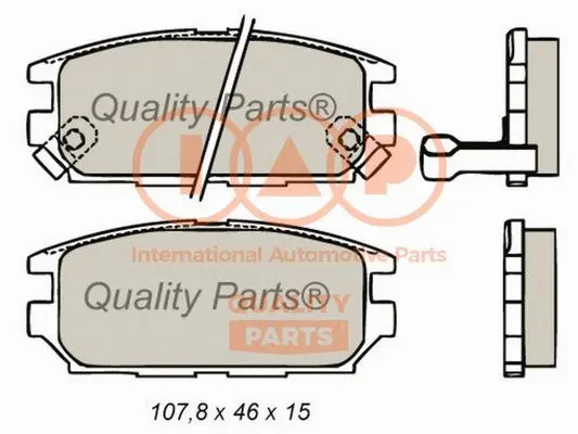 Brake Pad Set, disc brake (704-12054)