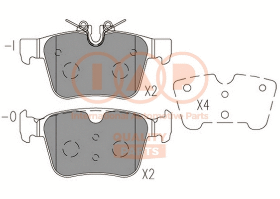 Brake Pad Set, disc brake (704-14082)