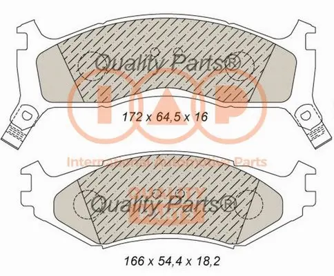Brake Pad Set, disc brake (704-02010)