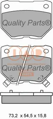 Brake Pad Set, disc brake (704-13074)