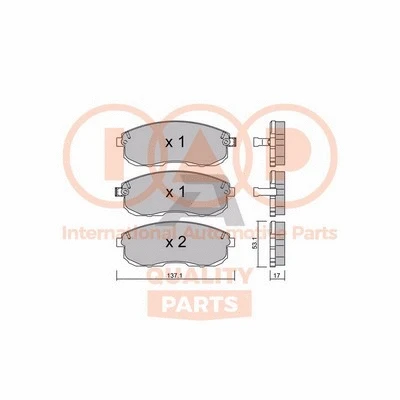 Brake Pad Set, disc brake (704-13210P)