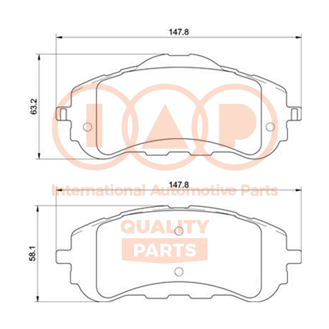Brake Pad Set, disc brake (704-17232P)