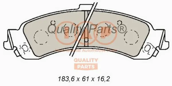 Brake Pad Set, disc brake (704-01043)