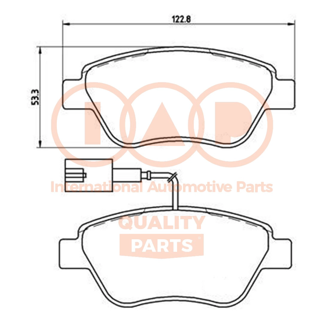 Brake Pad Set, disc brake (704-08052)