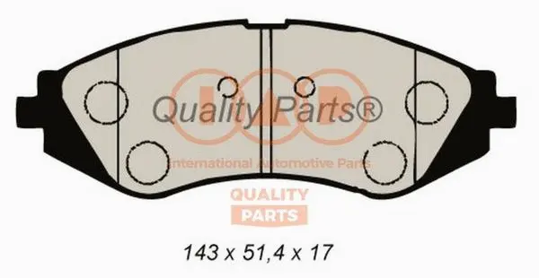 Brake Pad Set, disc brake (704-20040)