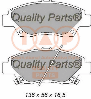 Brake Pad Set, disc brake (704-06082)