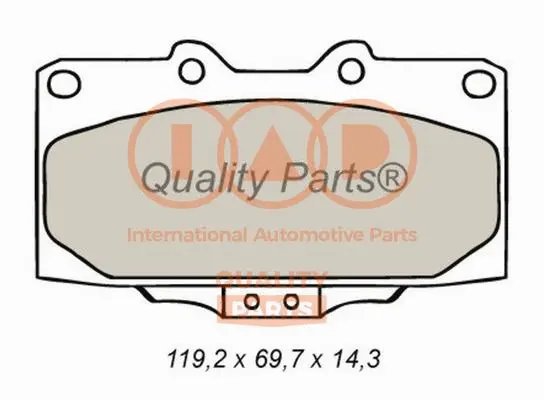 Brake Pad Set, disc brake (704-15040)
