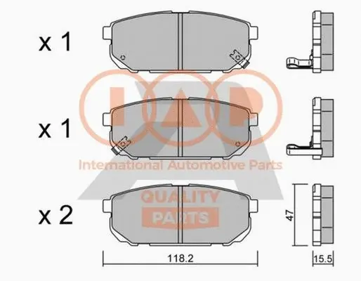 Brake Pad Set, disc brake (704-21084P)
