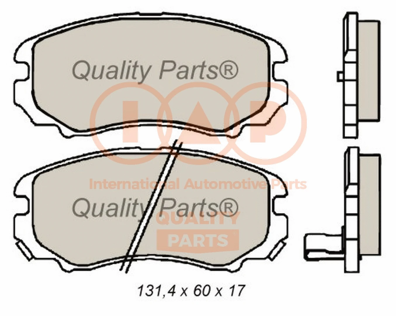 Brake Pad Set, disc brake (704-07072G)