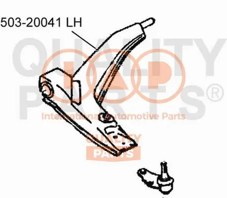 Control/Trailing Arm, wheel suspension (503-20041)