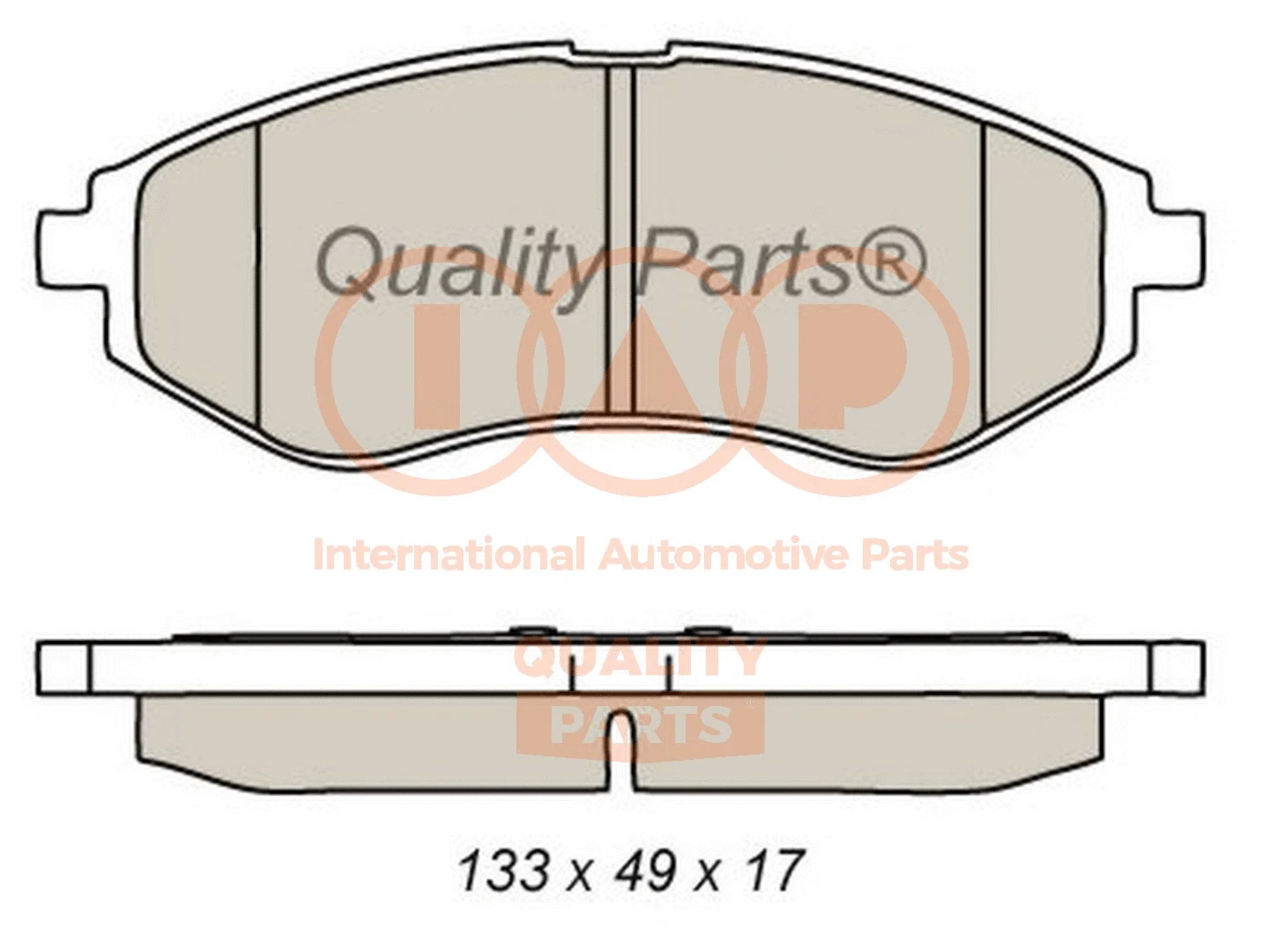 Brake Pad Set, disc brake (704-20080G)