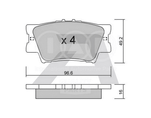 Brake Pad Set, disc brake (704-17059)