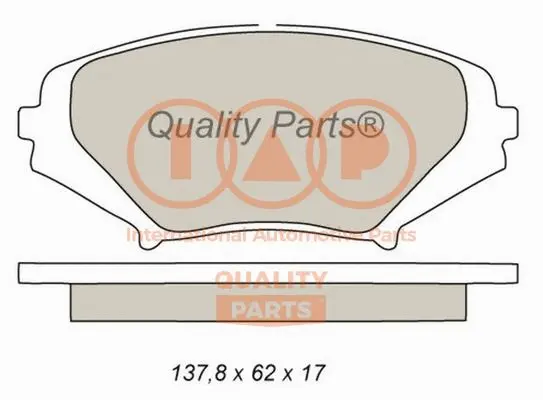 Brake Pad Set, disc brake (704-11040)