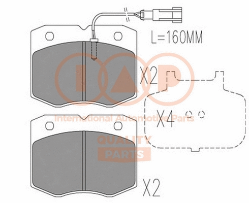 Brake Pad Set, disc brake (704-00070)