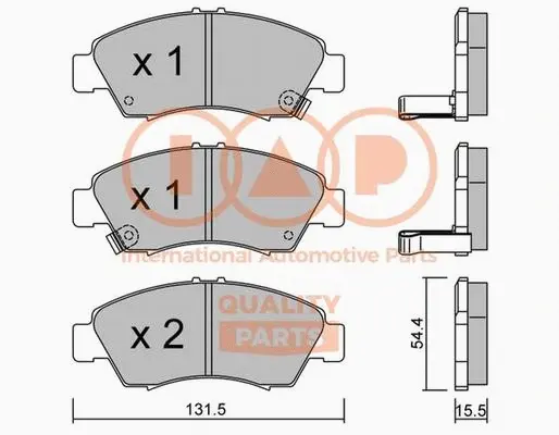 Brake Pad Set, disc brake (704-06014P)