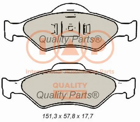 Brake Pad Set, disc brake (704-11082)