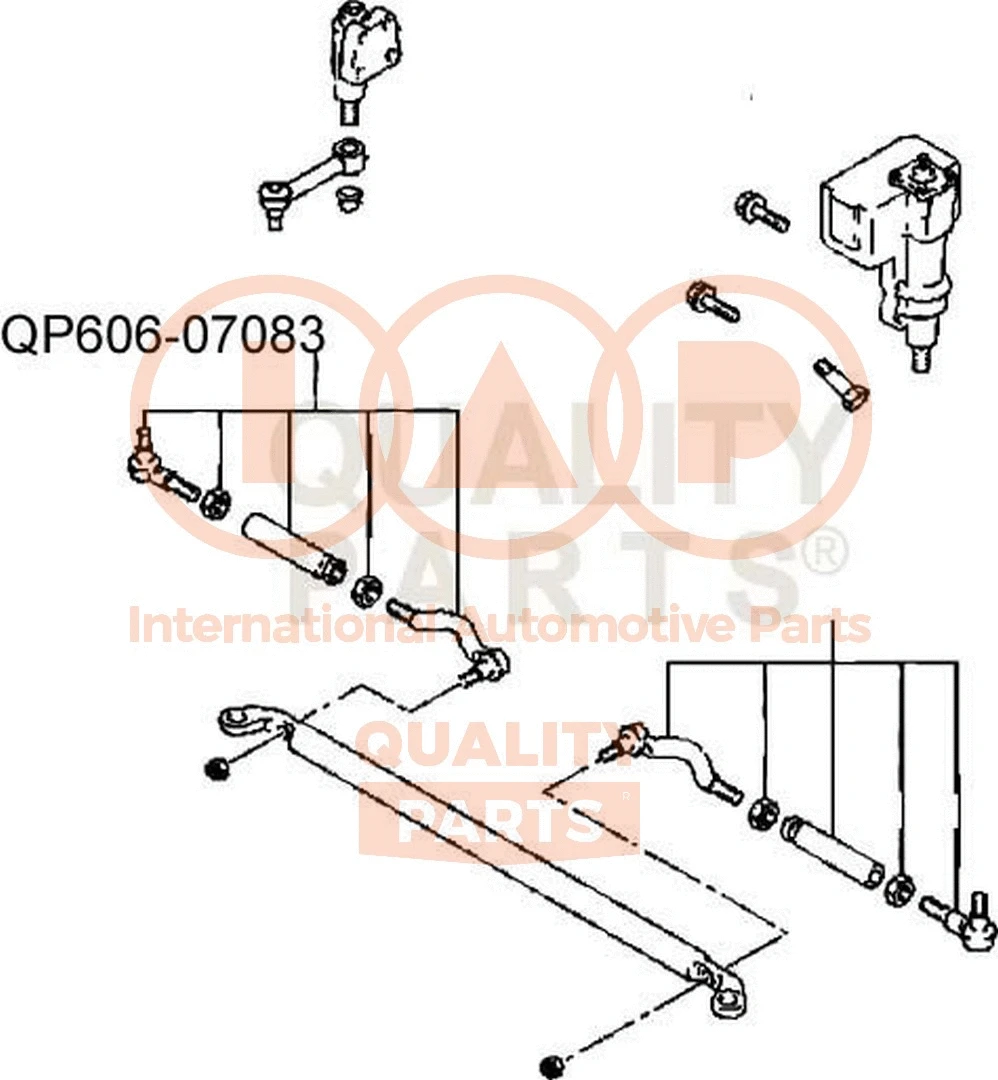 Angled Ball Joint, steering drag link