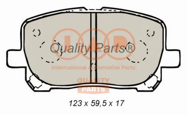 Brake Pad Set, disc brake (704-17083P)