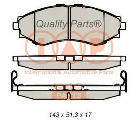 Brake Pad Set, disc brake (704-20070)