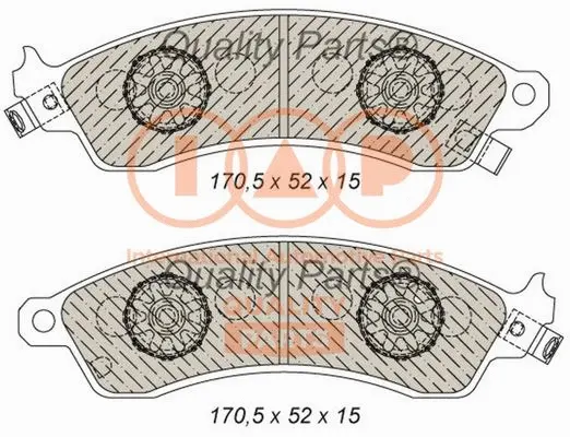 Brake Pad Set, disc brake (704-01031)