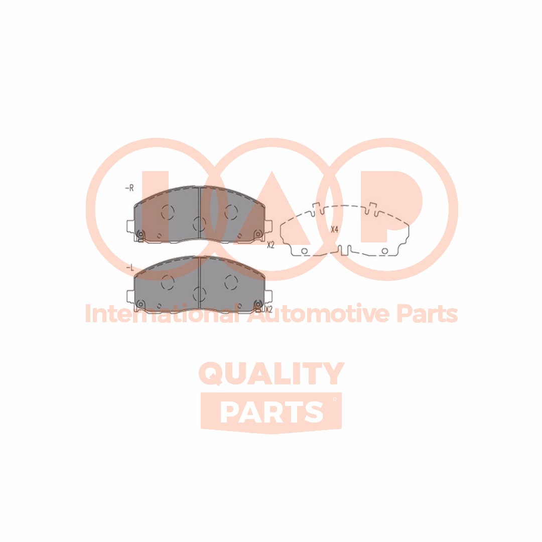 Brake Pad Set, disc brake (704-08011X)