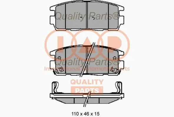 Brake Pad Set, disc brake (704-20091G)