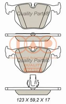 Brake Pad Set, disc brake (704-14055)