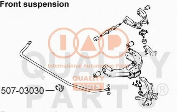 Mounting, stabiliser bar (507-03030)