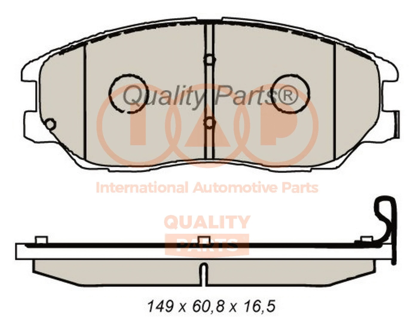 Brake Pad Set, disc brake (704-21088G)